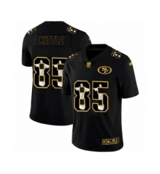 Men's San Francisco 49ers #85 George Kittle Jesus Black Faith Edition Limited Stitched Jersey